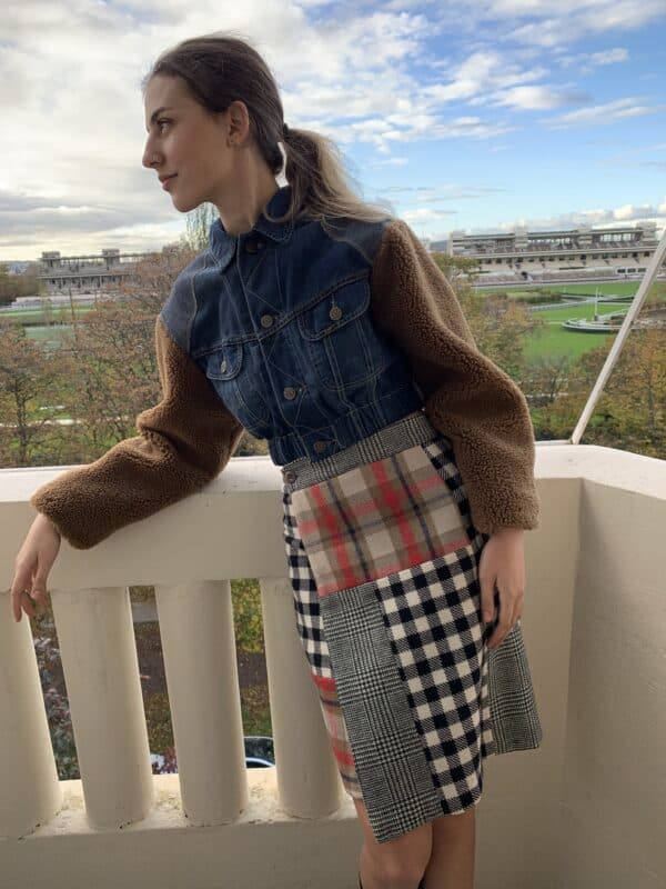 The wrapped patch skirt – Image 5
