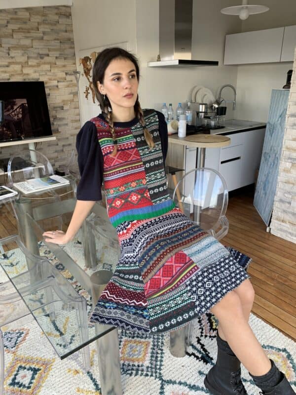The jaquard hybrid sweater - 7 jours sur sept Paris