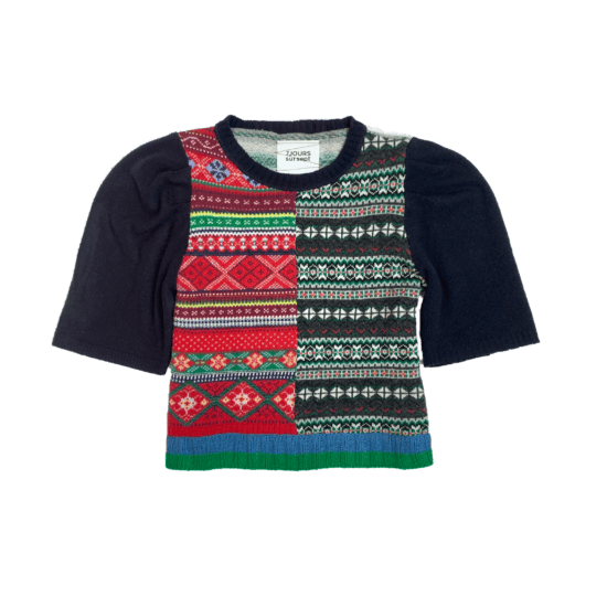 The jaquard hybrid sweater - Made with second hand clothes