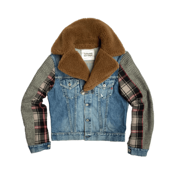 Women's teddy denim Jacket - Second hand clothes