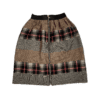 Women's long skirt - Tartan and houndstooth wool fabrics mixed