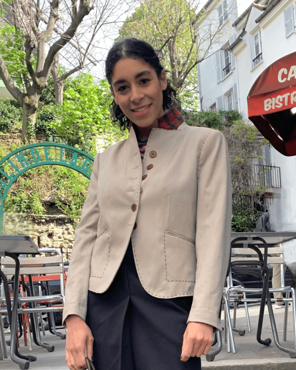 Women's saddle stitches Jacket - Made in Paris
