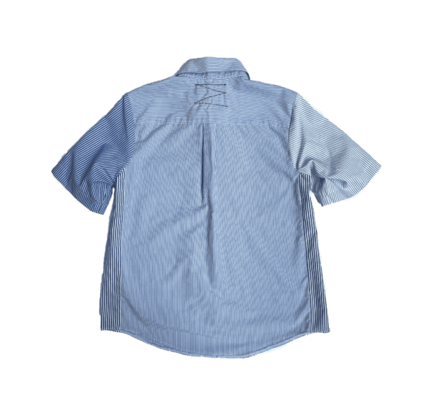 Women's striped jabot shirt - 7 jours sur sept