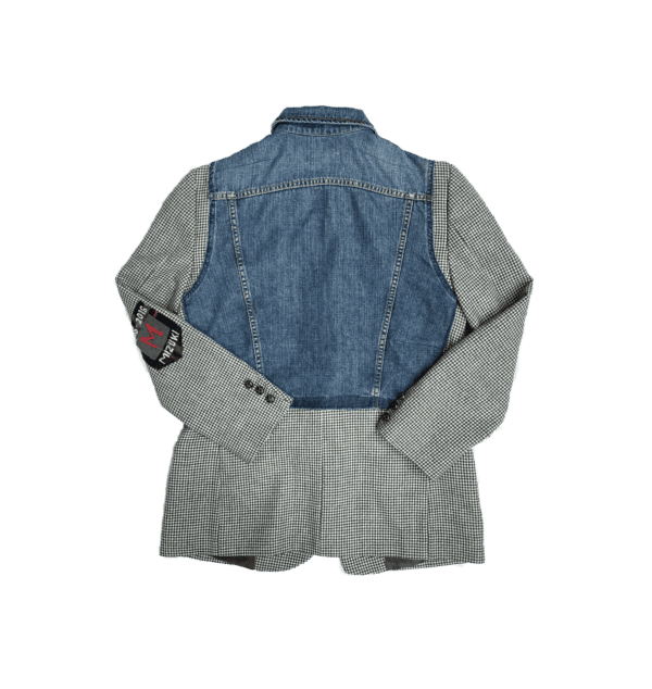 Jacket with hand-embroidered badges - 7 jours sur sept